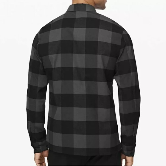Lululemon Masons Peak Flannel Size M Color black & Gray - Picture 3 of 3